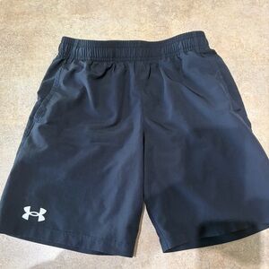 Boys Black Under Armour shorts